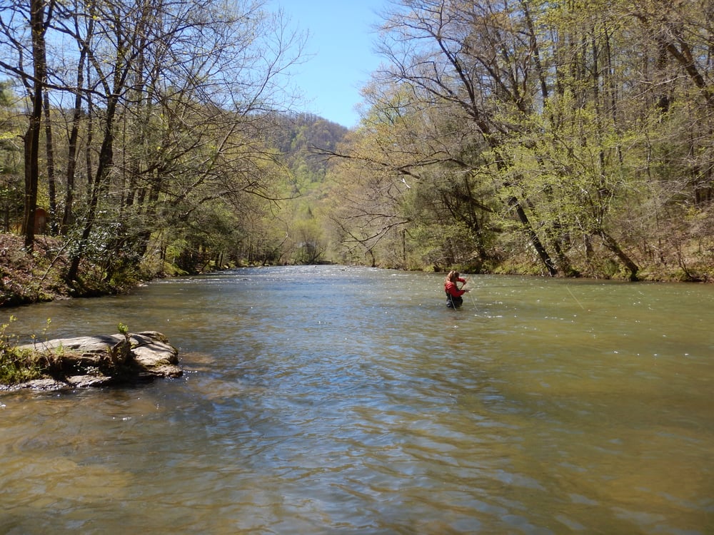 As the buds broke wed turn our attention to fishing