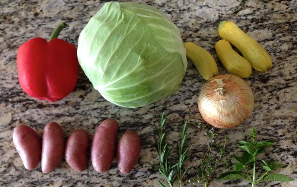 vegetables from my garden