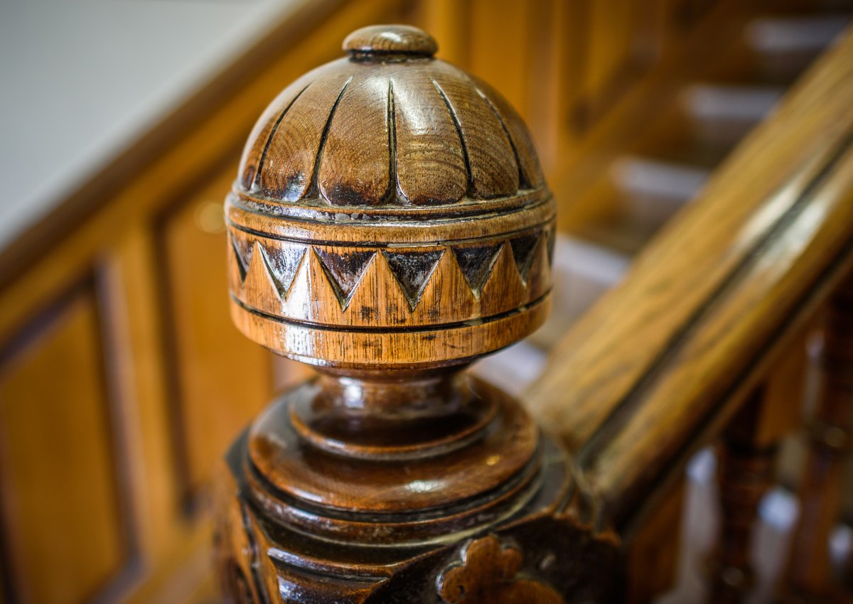 reclaimed newel post staircase