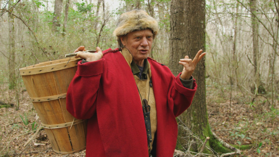 Colbert in the woods. (Photo Credit: NG Studios/James Peterson