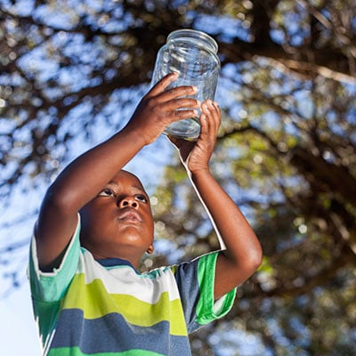 Free play idea: Catch bugs in a mason jar