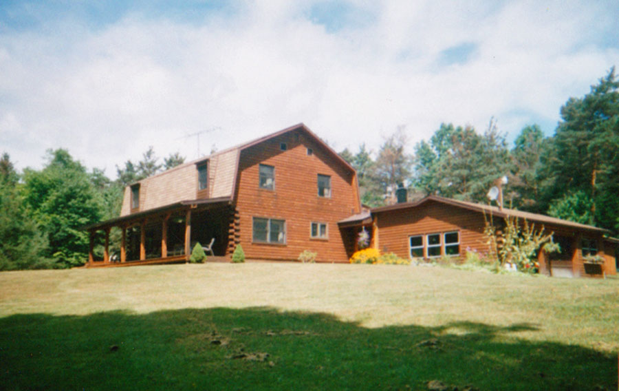 Log house in the country