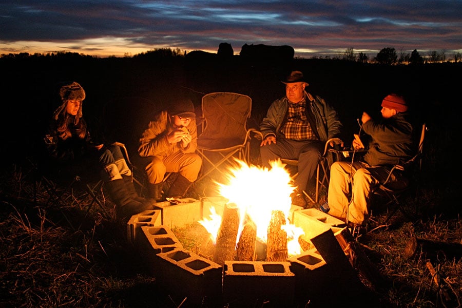 Pond family campout