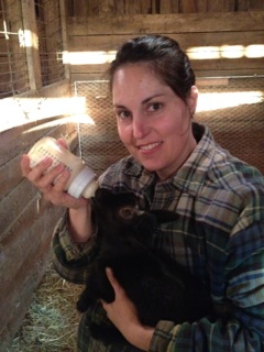 Feeding Baby Goat