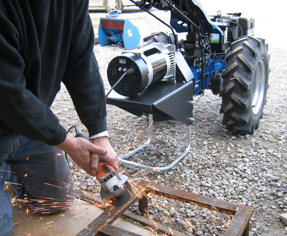 walk-behind tractor with Generator